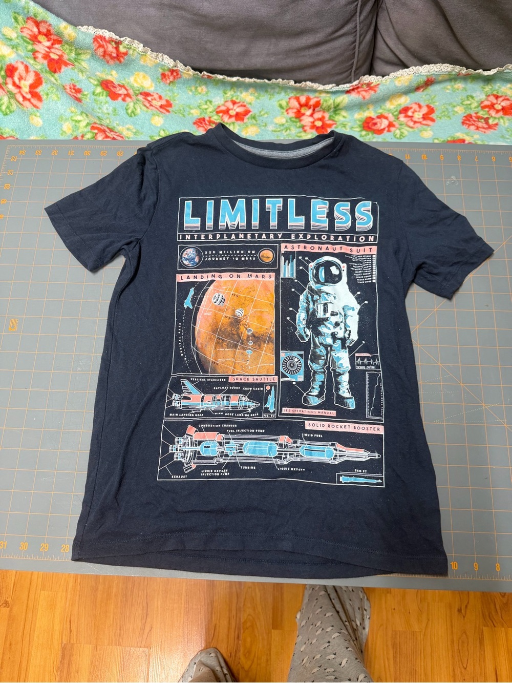 Limitless Space Graphic Tee for Kids - Navy Blue old navy xl (14-16)